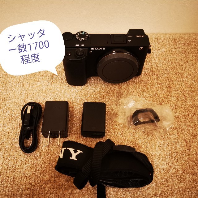 超美品　Sony a6300 ミラーレス　シャッター数約1700ミラーレス一眼