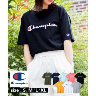 チャンピオン(Champion)の💛大人気 送料無料💛チャンピオン ロゴ 半袖Tシャツ ブラック L(Tシャツ(半袖/袖なし))