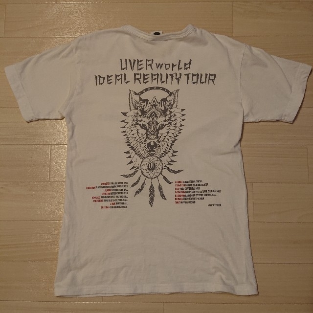 UVERworld TOUR Tシャツ B (ホワイト) Mサイズの通販 by なべ's shop｜ラクマ