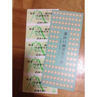 富士急行 株主優待 共通優待券 5枚 富士急ハイランド フリーパス引換(遊園地/テーマパーク)