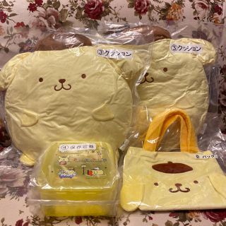 ポムポムプリン(ポムポムプリン)のポムポムプリン　一番くじ　クッション(キャラクターグッズ)