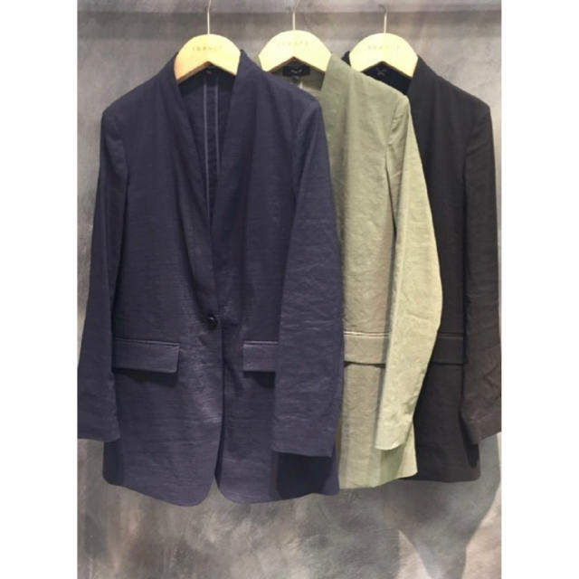 Theory 18ss リネンロングジャケット