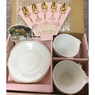 コレール(CORELLE)の【未使用】CORELLE コレール カップ ソーサー セット スプーン 5客(グラス/カップ)