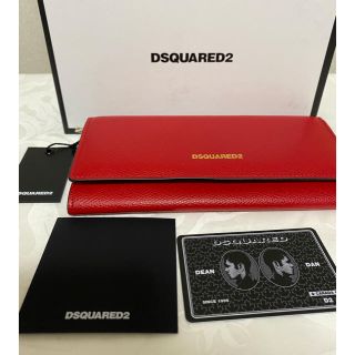 ディースクエアード(DSQUARED2)の週末セール！Dsquared2 ディースクエアード　長財布　レッドカラー(財布)