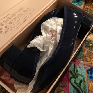 レペット(repetto)のレペット　カミーユ39.5 エナメル　ネイビー　未使用(バレエシューズ)