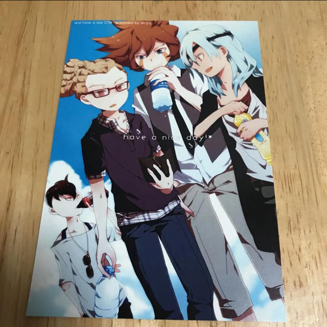 同人 イナズマイレブン イナイレ ポストカードの通販 by やく 同人 イナズマイレブン イナイレ ポストカードの通販 by やく