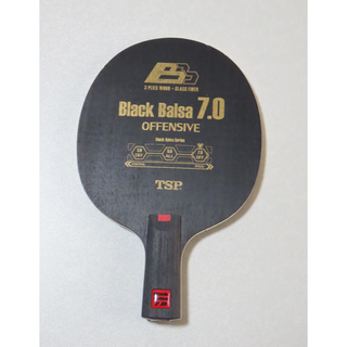 ティーエスピー(TSP)の卓球ラケット ブラックバルサ7.0 中国ペン(卓球)