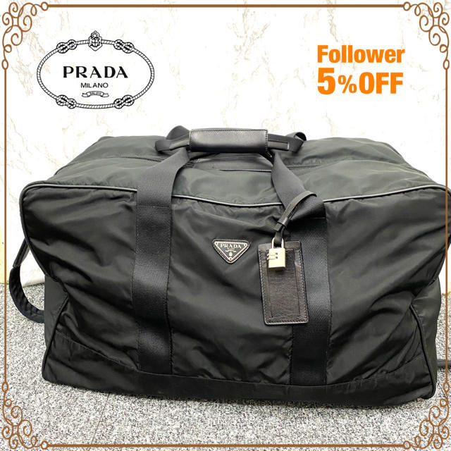 Prada 美品 Prada プラダ ボストンバッグ ショルダーストラップ付 トラベルバッグの通販 By R A フォロー割全品5 オフ プラダならラクマ