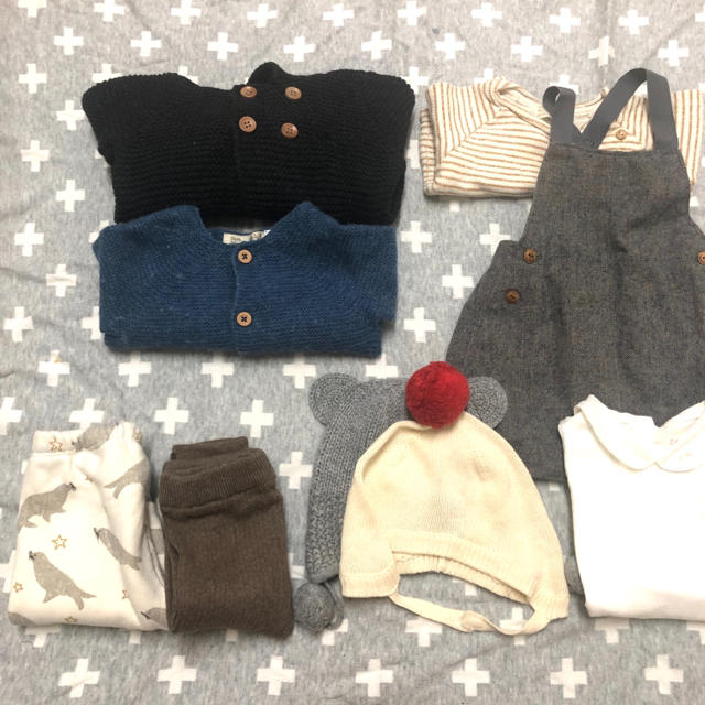 ZARA KIDS(ザラキッズ)のzara baby,gap baby 9点　0-3ヶ月 キッズ/ベビー/マタニティのベビー服(~85cm)(カーディガン/ボレロ)の商品写真