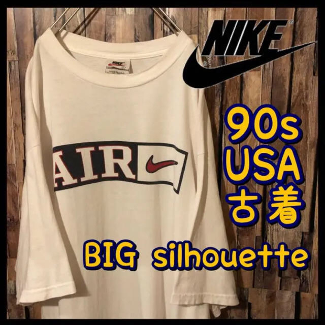 USA　90s ナイキ　NIKE Tシャツ　半袖　メンズ　白　ワンピース