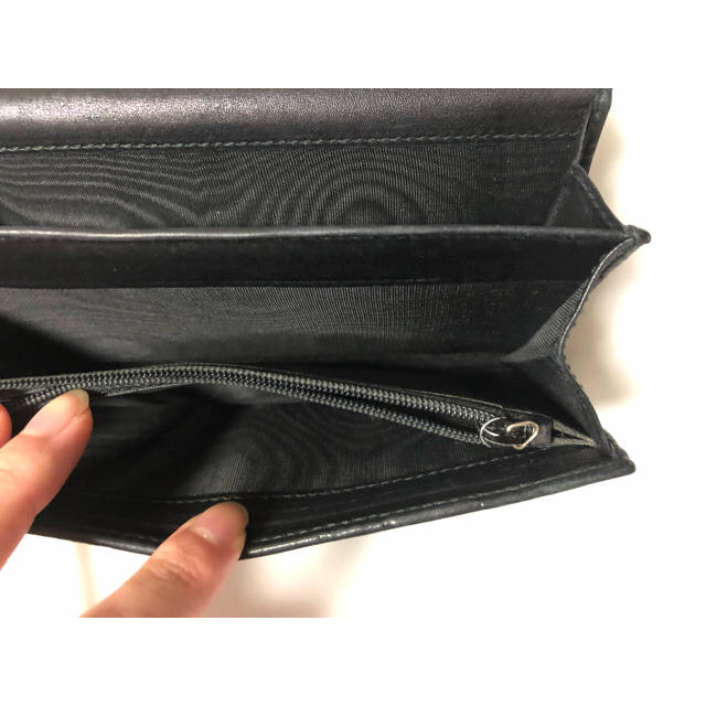 Gucci(グッチ)の【GUCCI】長財布　黒　グッチシマ　 レディースのファッション小物(財布)の商品写真