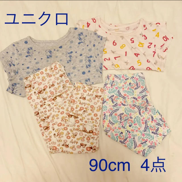 UNIQLO(ユニクロ)のUNIQLO ユニクロ　Tシャツ　レギンス　保育園　幼稚園　ディズニー　ムーミン キッズ/ベビー/マタニティのキッズ服女の子用(90cm~)(Tシャツ/カットソー)の商品写真