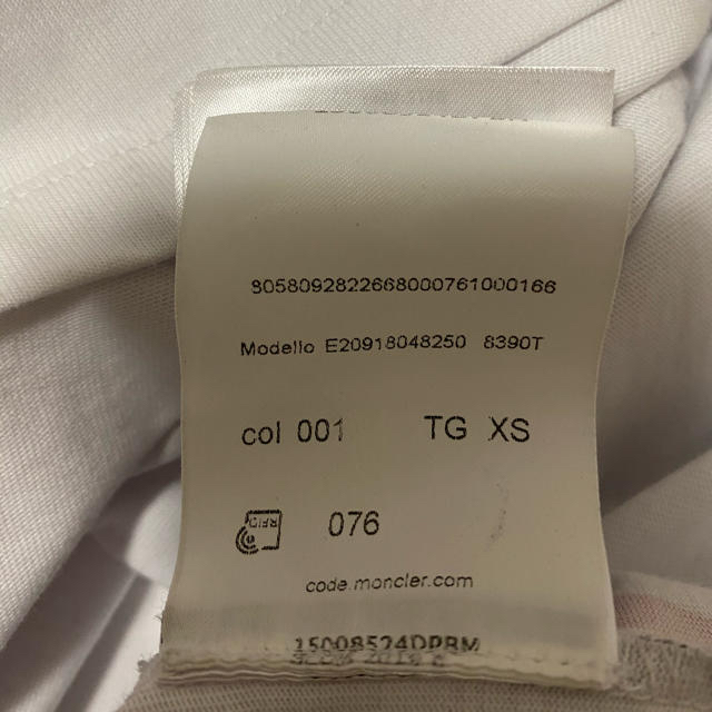 MONCLER(モンクレール)のmoncler 半袖　xs メンズのトップス(Tシャツ/カットソー(半袖/袖なし))の商品写真
