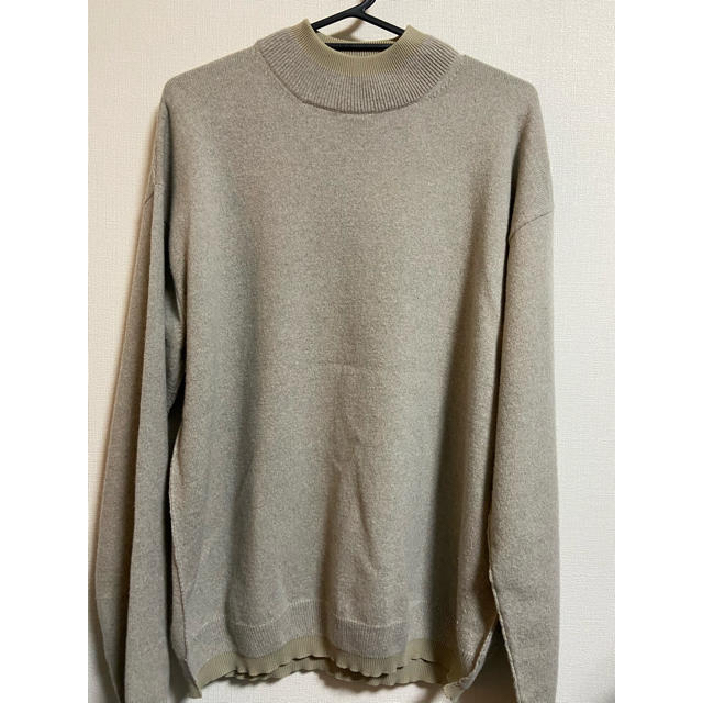 2022年春夏 yoke ヨーク 19aw モックネック ニット ベージュ - ニット
