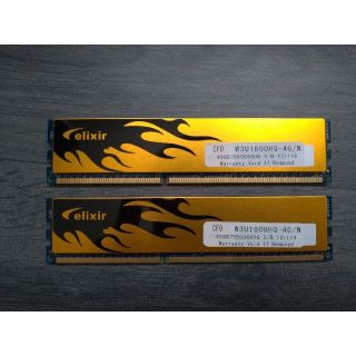 エリクシール(ELIXIR)の【パスタ様専用】DDR3 4GB×2 デスクトップ用メモリ(PCパーツ)