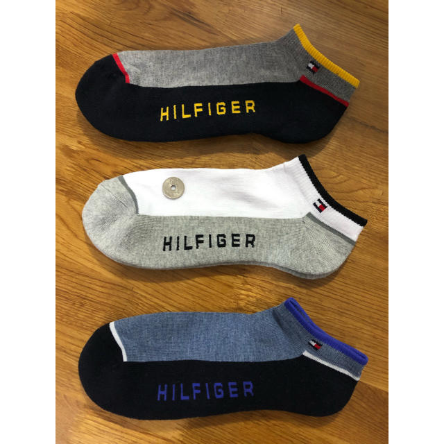 TOMMY HILFIGER(トミーヒルフィガー)の新品トミーヒルフィガー TOMMY HILFIGERメンズソックス3足セットY メンズのレッグウェア(ソックス)の商品写真