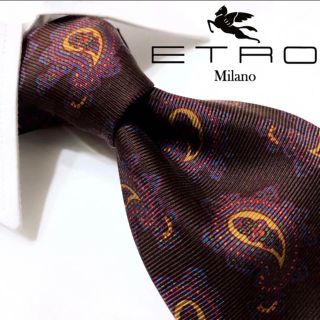 エトロ(ETRO)の【美品！人気ブランド！人気柄！】ETRO最高級シルクネクタイ！(ネクタイ)