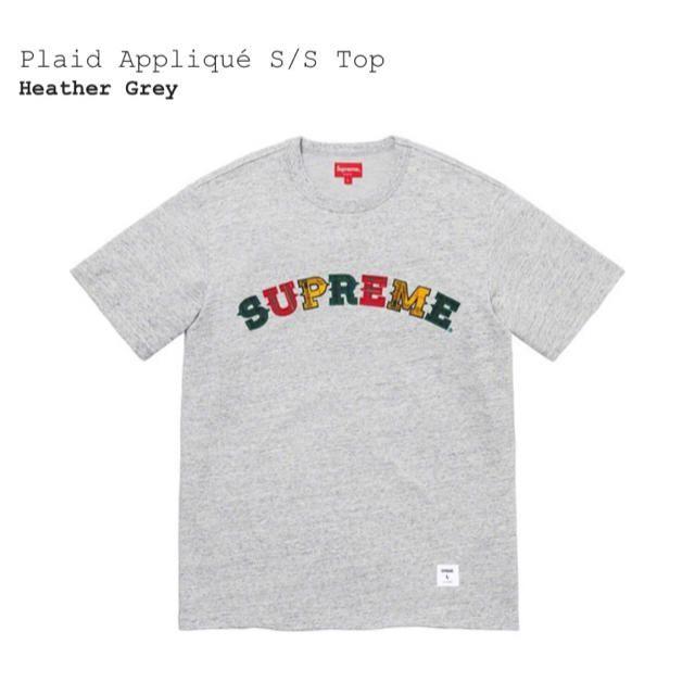 20AW Supreme Plaid Appliqué S/S Top