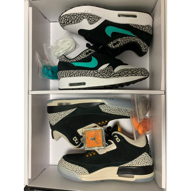 無料発送 × Nike 新品 - NIKE atmos am1 aj3 26.5cm サファリパック スニーカー 無料発送 × Nike 新品 - NIKE atmos am1 aj3 26.5cm サファリパック スニーカー