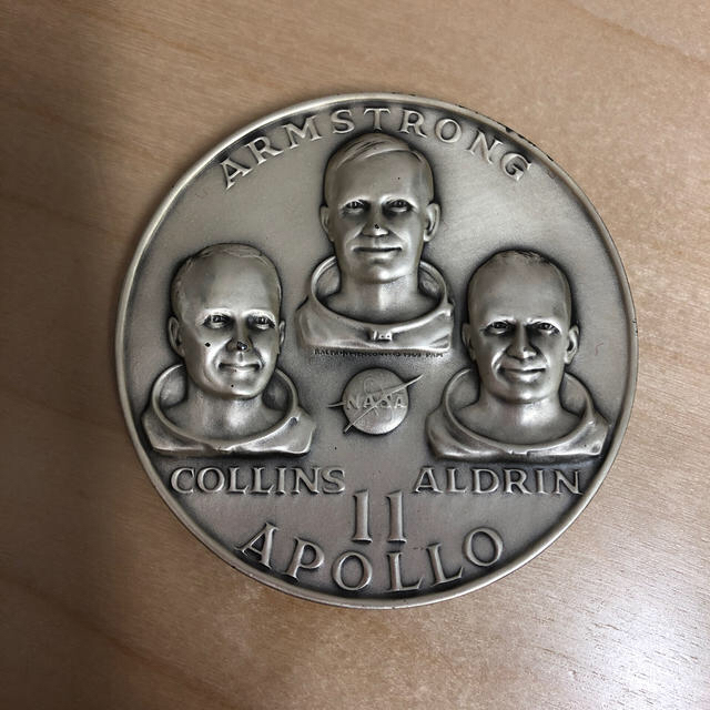 まとめ買い】 純銀メダル アポロ11 SILVER刻印入り PURE .999 金属工芸