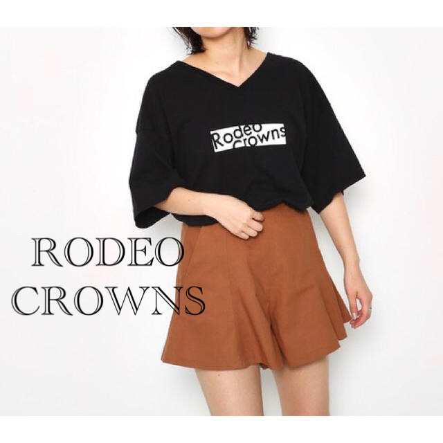 RODEO CROWNS(ロデオクラウンズ)の★新品未使用★ ロデオクラウンズ　ペプラム ショートパンツ　ライトブラウン　M レディースのパンツ(ショートパンツ)の商品写真