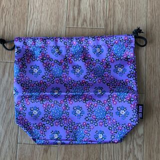 アナスイ(ANNA SUI)の新品未使用　アナスイ　ANNA SUI 花柄　巾着　ポーチ　パープル　紫(ポーチ)