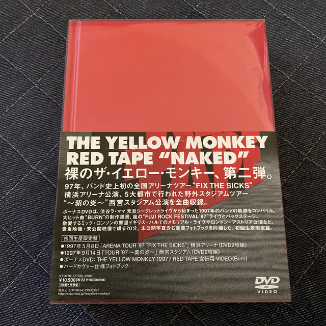 最新情報 RED　TAPE　“NAKED”（初回生産限定盤） DVD ミュージック