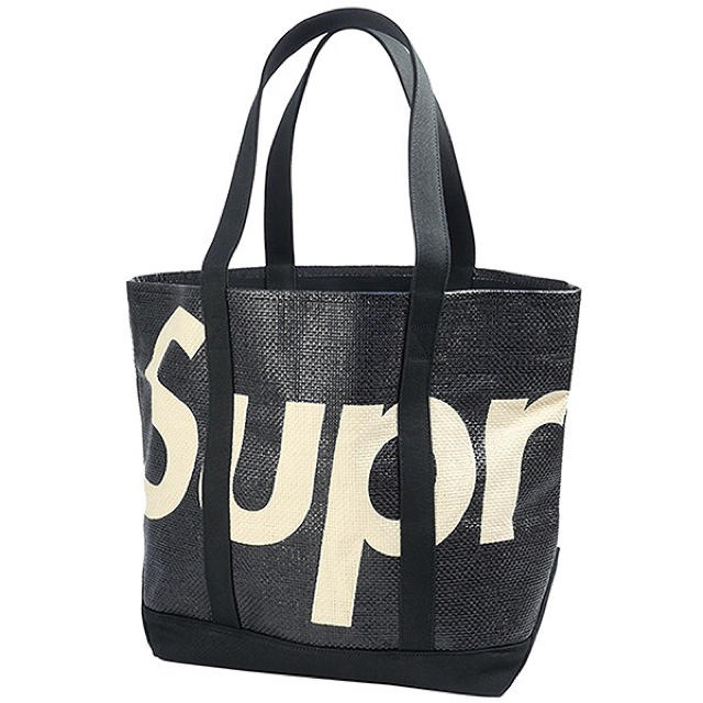 SUPREME Raffia Tote トートバッグ 黒　新品未使用品メンズ