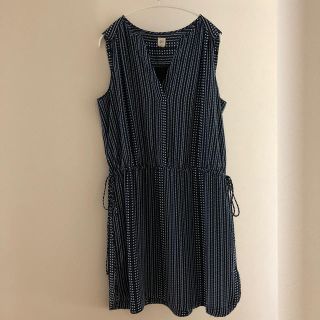 ギャップ(GAP)のGAP ノースリーブワンピース Lサイズ(ひざ丈ワンピース)