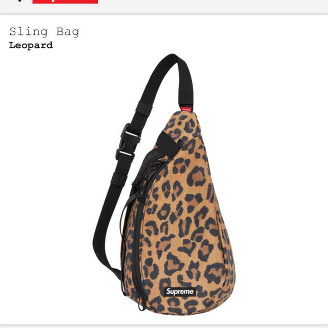 20AW  Supreme Sling Bag Leopard