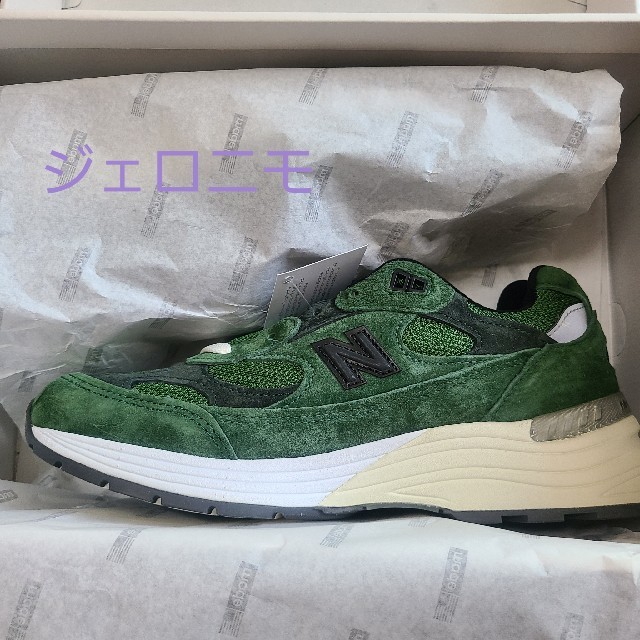 New Balance(ニューバランス)のJJJJound x New Balance 992 グリーン green メンズの靴/シューズ(スニーカー)の商品写真