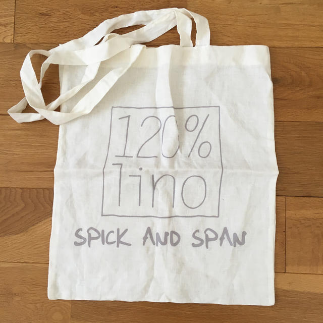 Spick & Span(スピックアンドスパン)のSPICKandSPAN 120%Lino ノベルティエコバッグ レディースのバッグ(エコバッグ)の商品写真