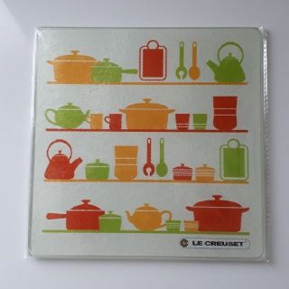 ルクルーゼ(LE CREUSET)のル・クルーゼ　ガラスキッチンプレート(テーブル用品)