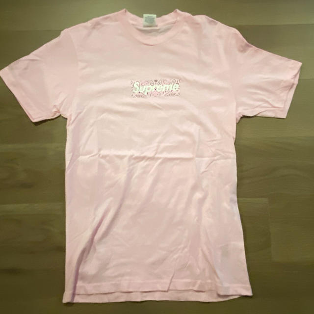 supreme Bandana box logo tee pink