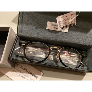 トムブラウン(THOM BROWNE)のThom browneトムブラウン眼鏡メガネ新品未使用TB-011黒伊達メガネ(サングラス/メガネ)