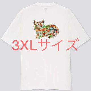 ユニクロ(UNIQLO)の米津玄師　ユニクロ　3XLサイズ　Tシャツ　ホワイト　新品未開封　ネコ　限定(Tシャツ/カットソー(半袖/袖なし))