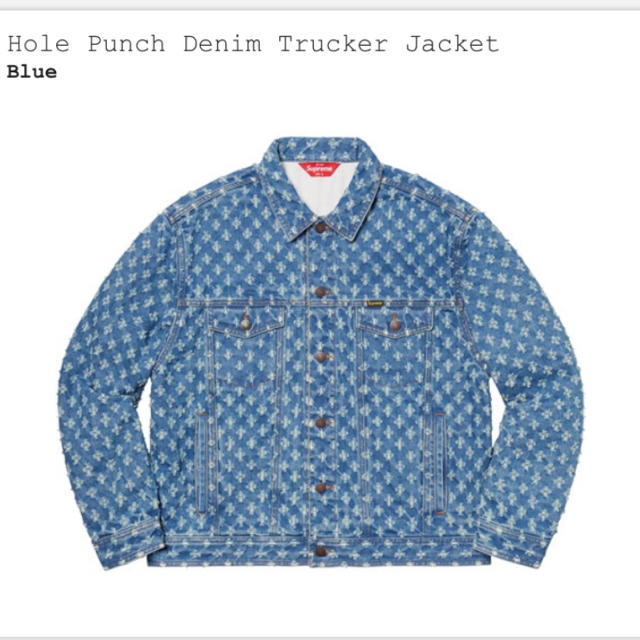 Supreme hole punch denim trucker jacket