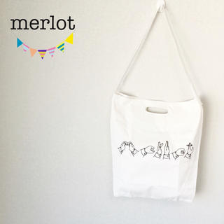 メルロー(merlot)のメルロー ハンドプリント2wayバッグ(ショルダーバッグ)