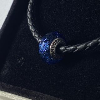 Pandora blue Murano glass charm (チャーム)