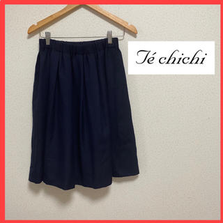 テチチ(Techichi)の【テチチ】フレアスカート 黒 Mサイズ Te chichi 黒スカート(ひざ丈スカート)