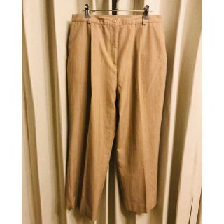 SALE【中古】ワイドパンツ グレンチェック BR  レディース 大きいサイズ (カジュアルパンツ)