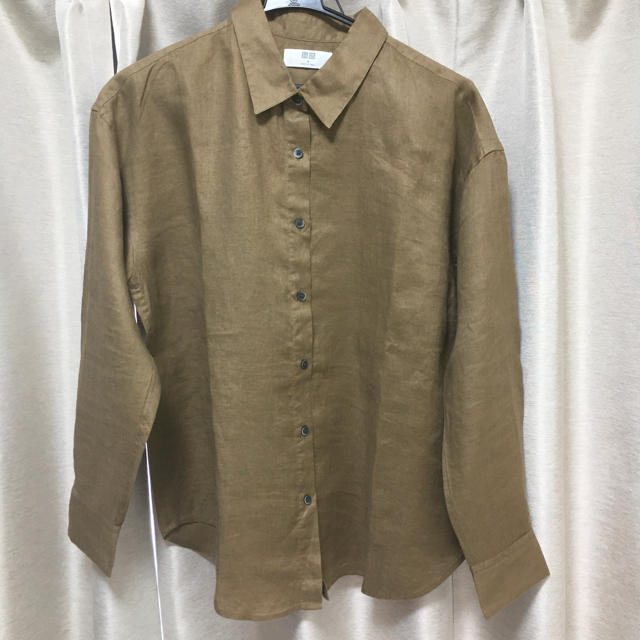 UNIQLO(ユニクロ)のユニクロ　リネンシャツ レディースのトップス(シャツ/ブラウス(長袖/七分))の商品写真