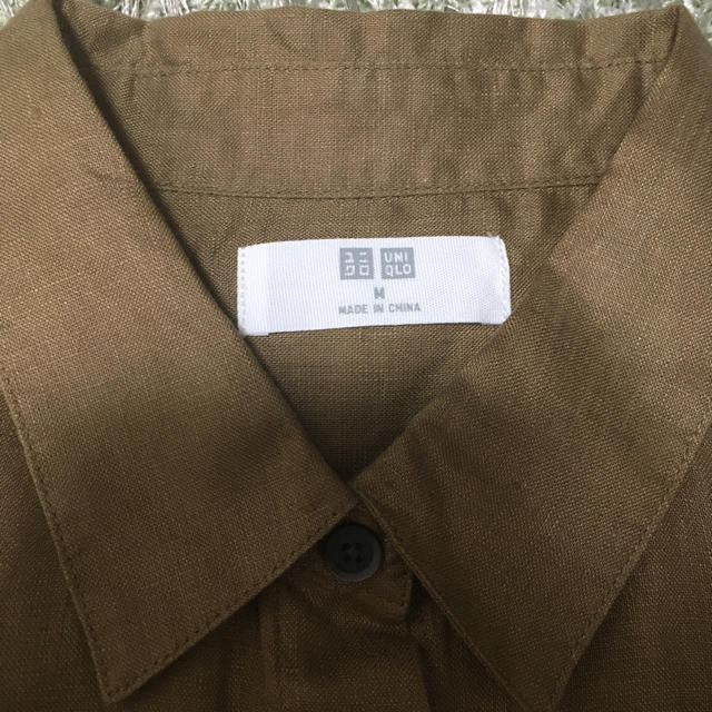 UNIQLO(ユニクロ)のユニクロ　リネンシャツ レディースのトップス(シャツ/ブラウス(長袖/七分))の商品写真