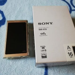 ウォークマン(WALKMAN)のNW-A55 ゴールド MicroSD付き(ポータブルプレーヤー)