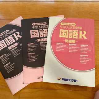 未使用　早稲田アカデミー　中学入試問題集　国語R(語学/参考書)