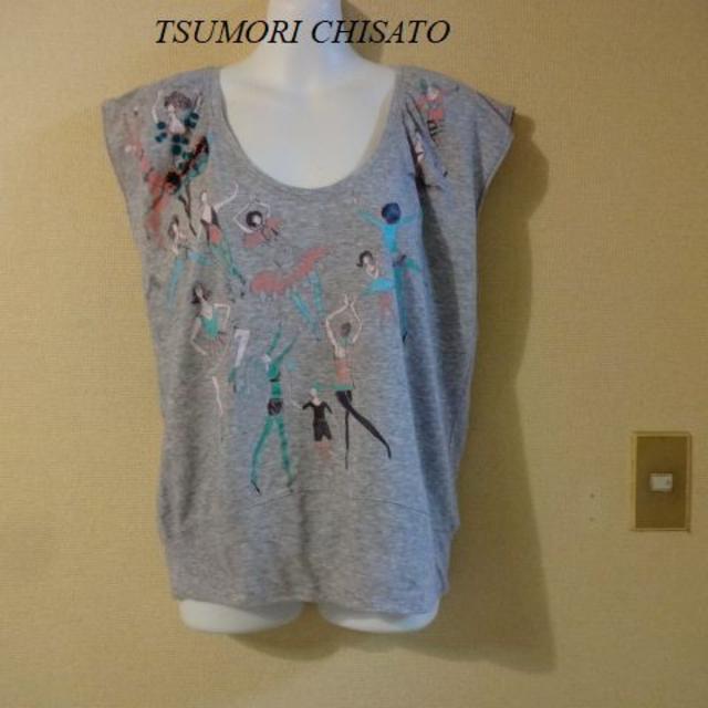 TSUMORI CHISATO(ツモリチサト)のTSUMORI CHISATOツモリチサト♡バレリーナお洒落絵柄Tシャツ レディースのトップス(Tシャツ(半袖/袖なし))の商品写真