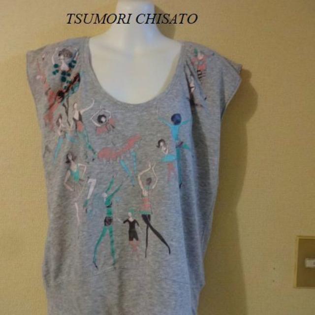 TSUMORI CHISATO(ツモリチサト)のTSUMORI CHISATOツモリチサト♡バレリーナお洒落絵柄Tシャツ レディースのトップス(Tシャツ(半袖/袖なし))の商品写真