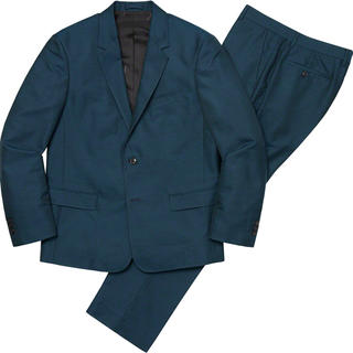 シュプリーム(Supreme)のsupreme suit blue スーツ wool Sサイズ(セットアップ)