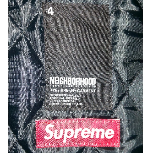 NEIGHBORHOOD(ネイバーフッド)のXL長瀬智也さん着用同型新品NEIGHBORHOOD×Supremeスタジャン メンズのジャケット/アウター(スタジャン)の商品写真