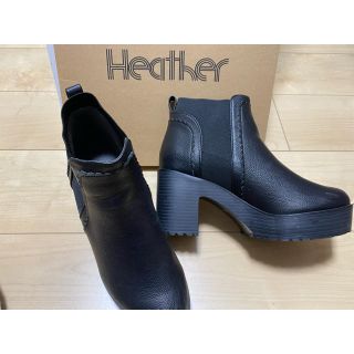 ヘザー(heather)のHeather ショートブーツ サイドゴアブーツ(ブーツ)